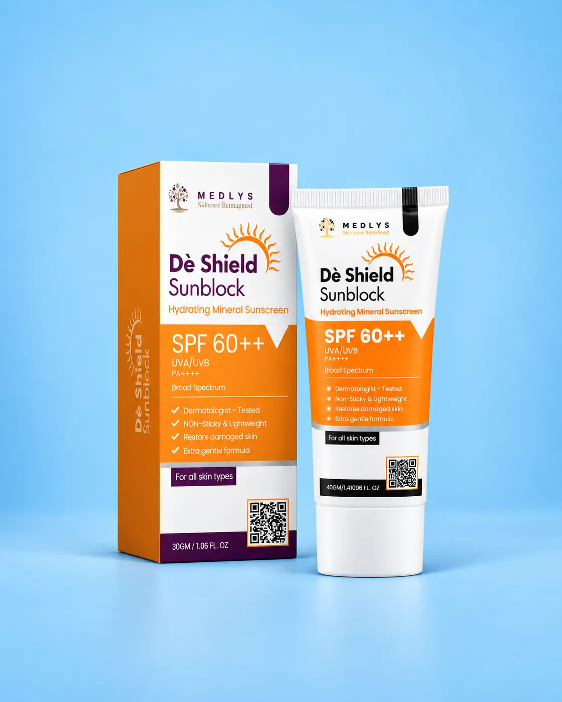 Dé Shield sun protection products