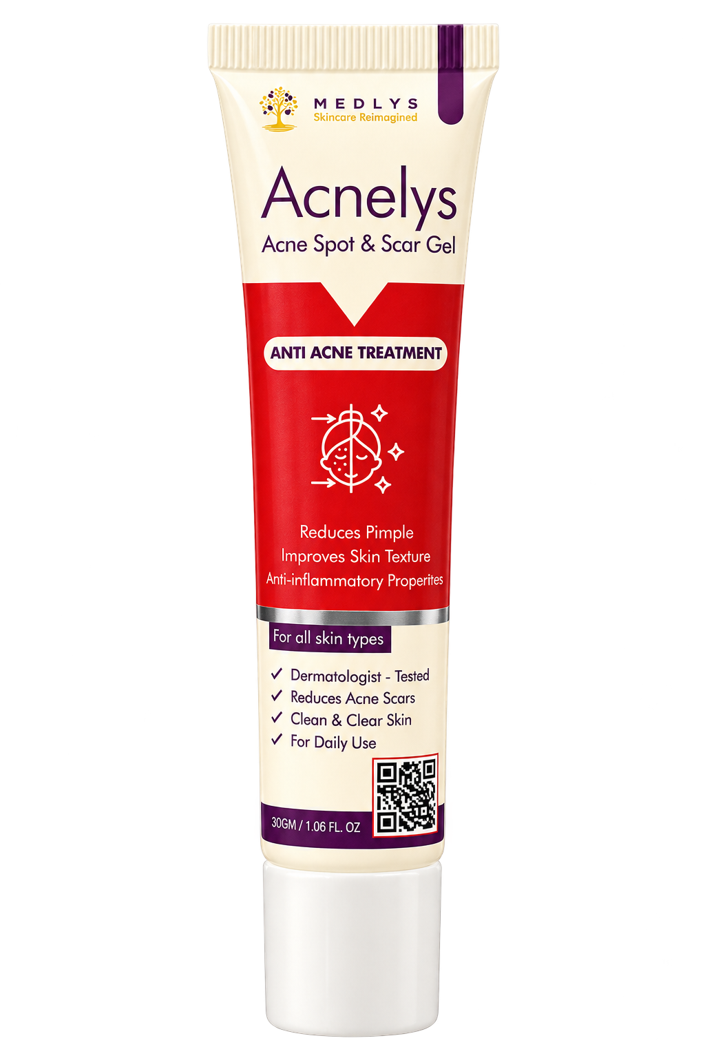 Acnelys Acne Spot and Scar Gel tube